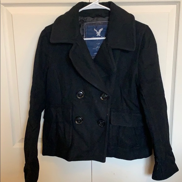 American Eagle Outfitters Jackets & Blazers - Black American eagle pea coat